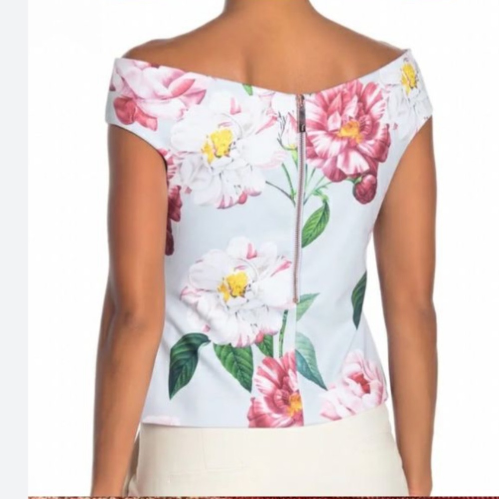 TED BAKER Floral Pink Sleeveless Top 2 - Picture 2 of 11